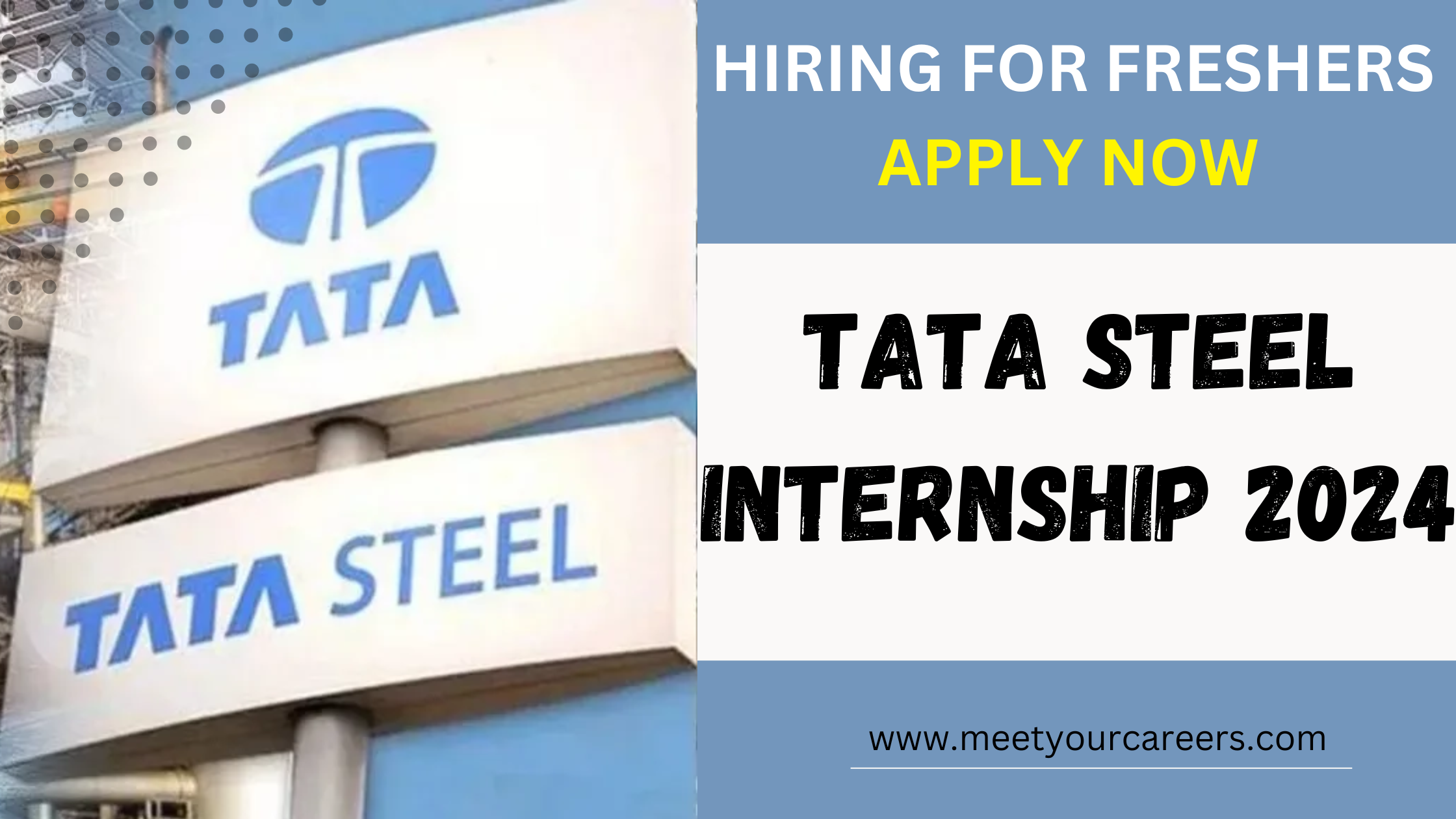 TATA Steel is hiring for Internship 2024