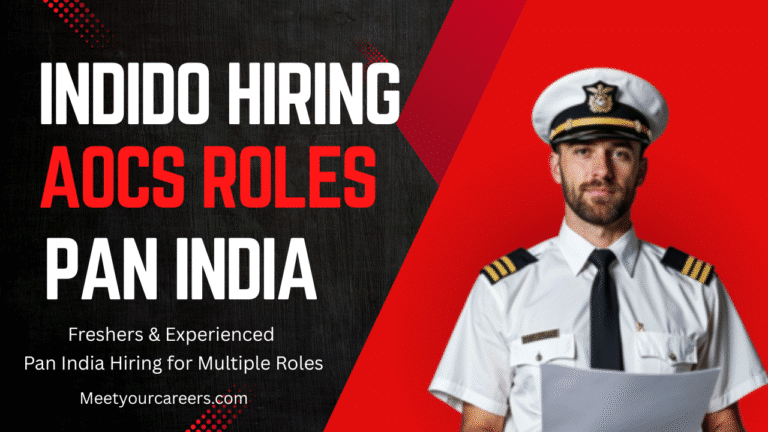 IndiGo AOCS Online Hiring 2025 | Airport job vacancy