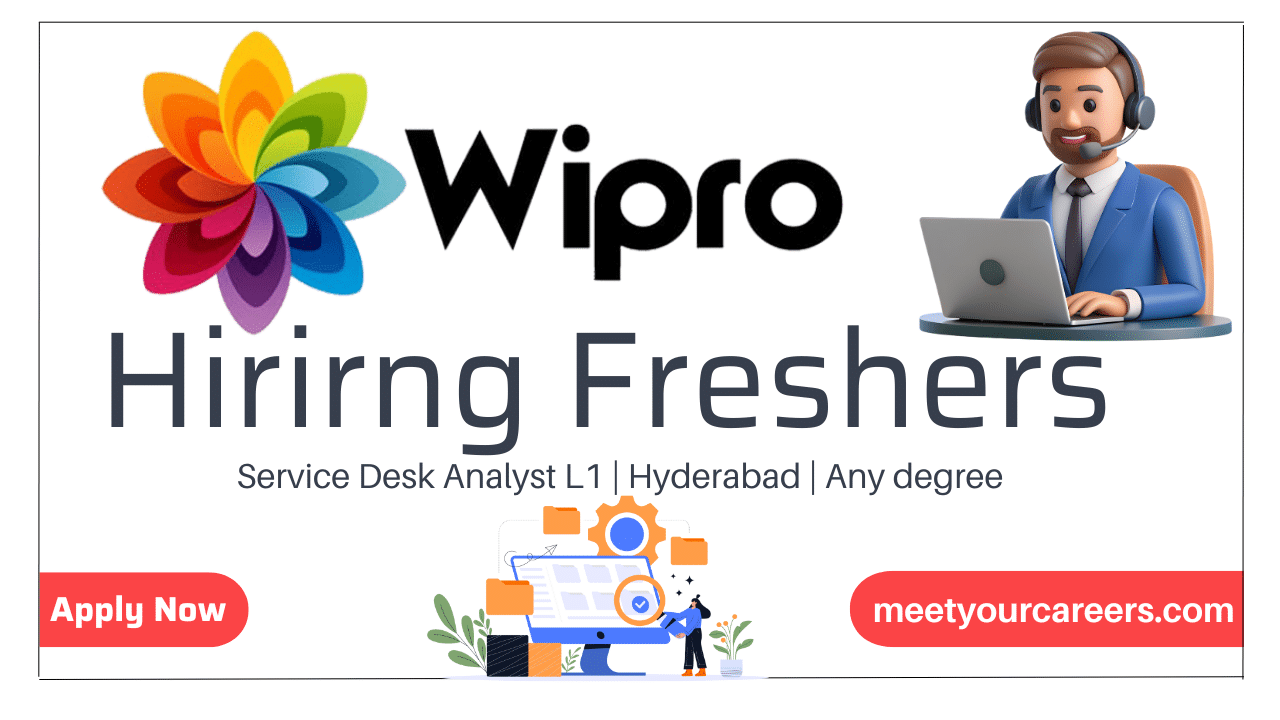 Wipro Hiring Service Desk Analyst L1